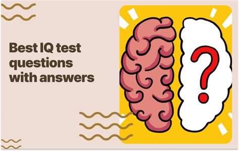Common IQ Test Questions with Answers .